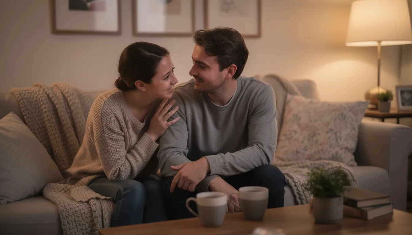 In a cozy living room, two people engage in a supportive conversation, sharing their experiences and challenges related to alcohol withdrawal and insomnia. Their dialogue reflects the importance of mental health and managing withdrawal symptoms during the recovery process, emphasizing the need for healthy sleep habits and addressing sleep problems.